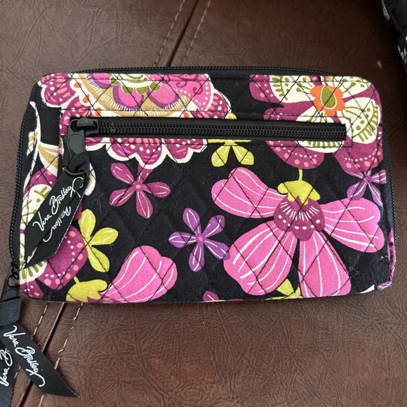 Vera Bradley Turn Lock Wallet  Purse "Pirouette Pink" Retired Pattern - Picture 2 of 8